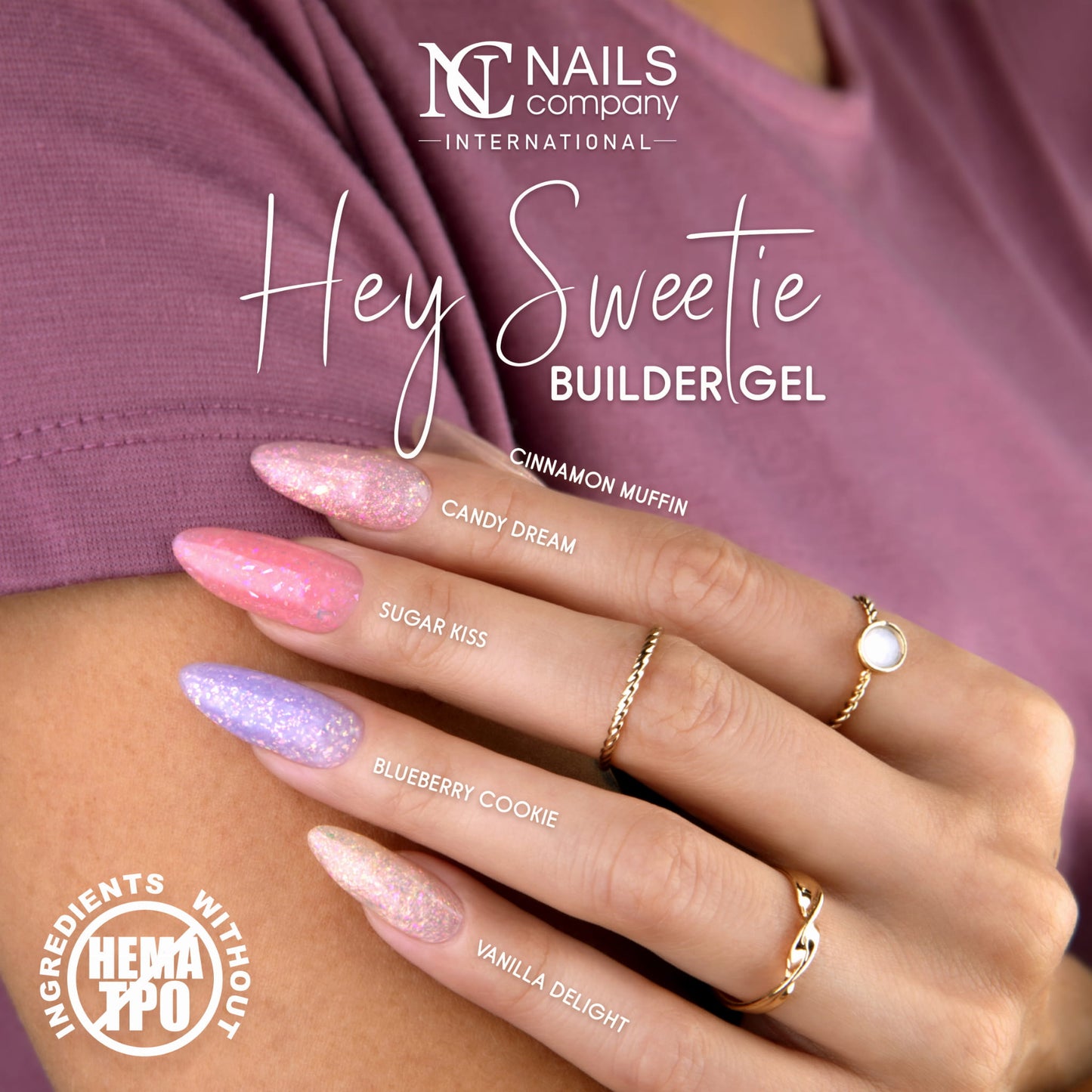 Hey Sweetie Builder Gel - Vanilla Delight 50g | HEMA ,TPO Free !