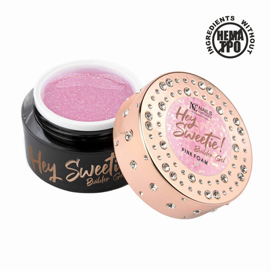 Hey Sweetie Builder Gel- Pink Foam 50g | HEMA, TPO Free