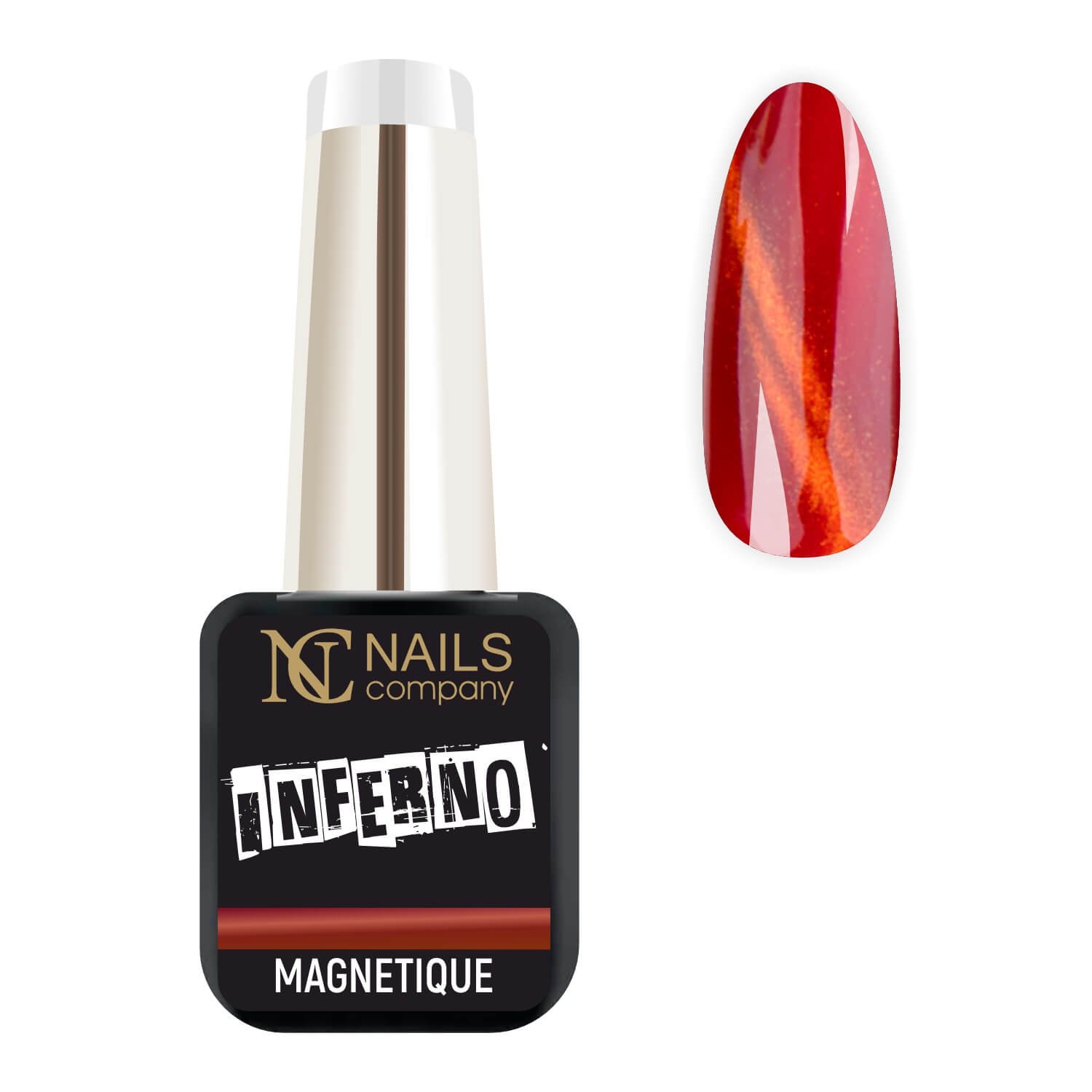 Gel Nail Polish - Inferno 6ml | Let's Get Laud | Magnetic | Cat Eye | HEMA / TPO Free #496
