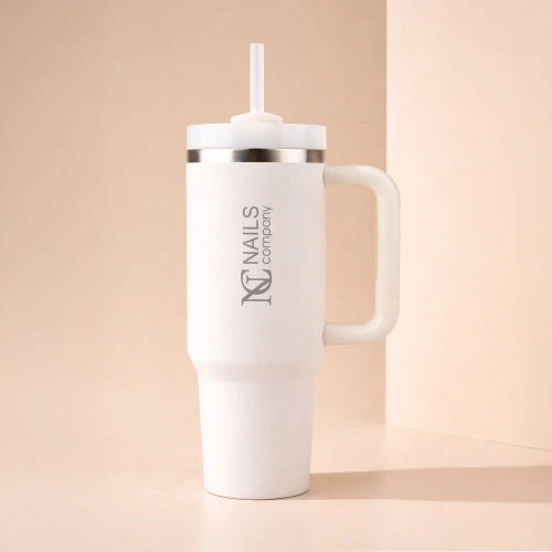 Thermal mug with a straw - Kubek termiczny ze słomką