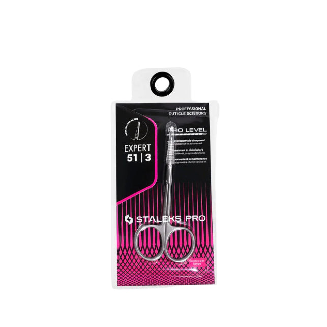 STALEKS Professional cuticle scissors with hook EXPERT 51 TYPE 3
