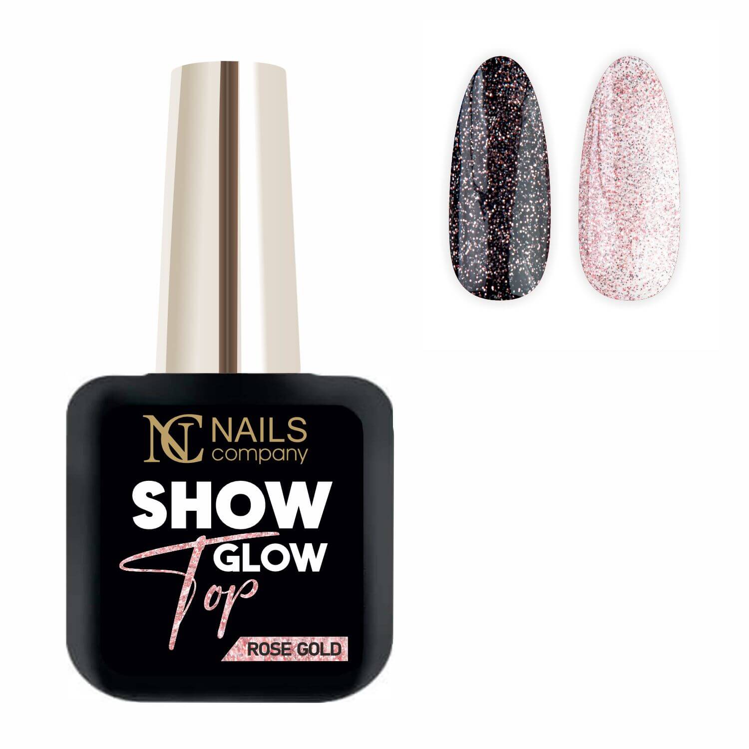 UV Top Show Glow -  Rose Gold 11ml |Flash Effect