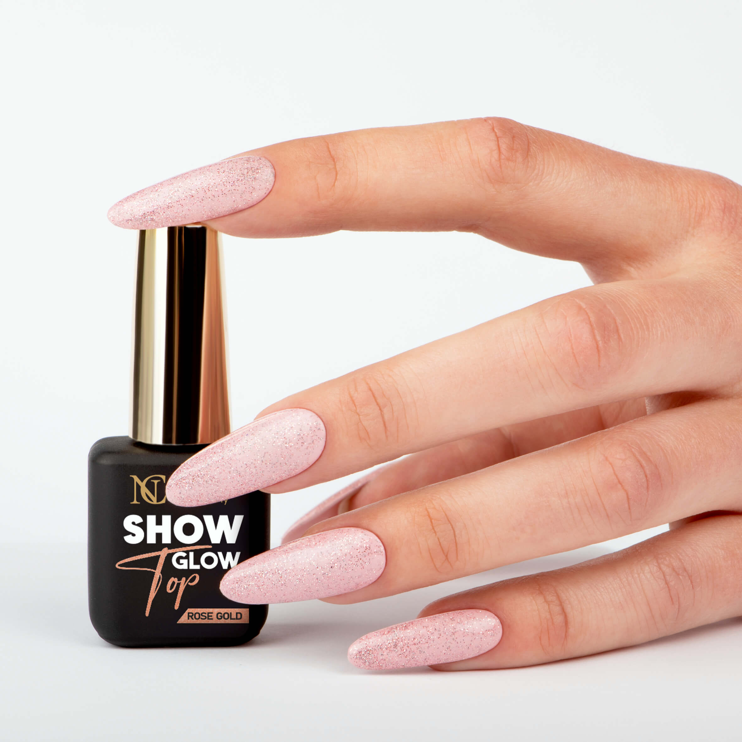 UV Top Show Glow -  Rose Gold 11ml |Flash Effect