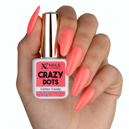 UV Nail  Polish - COTTON CANDY | Crazy Dots 6ml #180