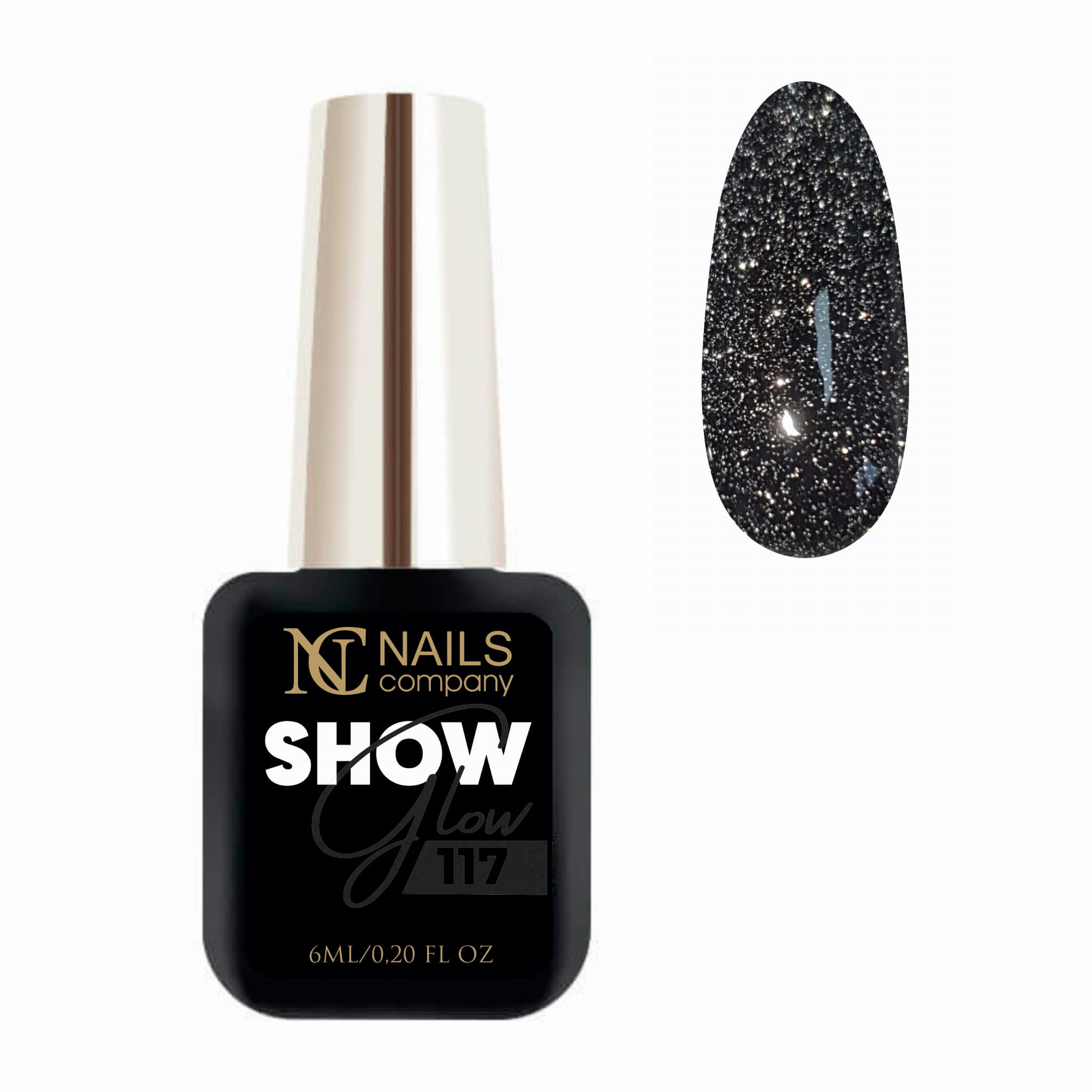 Gel Nail Polish - SHOW GLOW NO. 117 6ml  | Flash Effect #163
