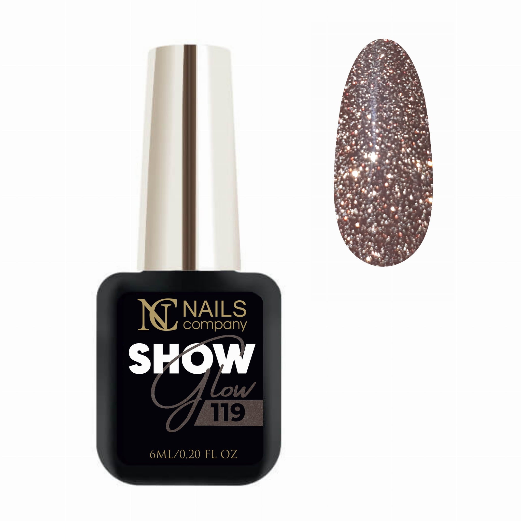 Gel Nail Polish -SHOW GLOW NO. 119 6ml  | Flash Effect #165