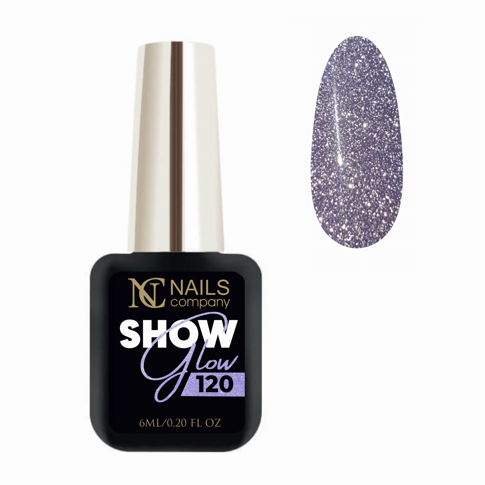 Gel Nail Polish - SHOW GLOW NO. 120 6ml  | Flash Effect #166