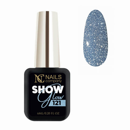 UV Nail Polish - SHOW GLOW NO. 121 6ml  |Flash Effect #166