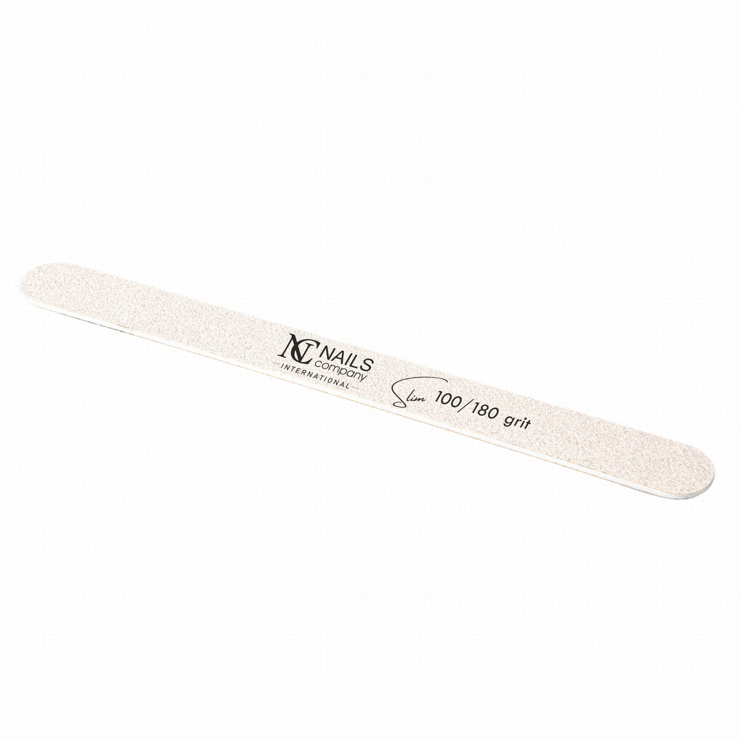 Nail File White Straight Slim / PILNIK BIAŁY SLIM, PROSTY 100/180 HYGIENIC PACK