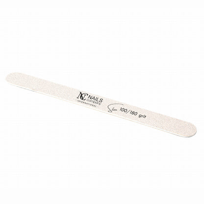 Nail File White Straight Slim / PILNIK BIAŁY SLIM, PROSTY 100/180 HYGIENIC PACK