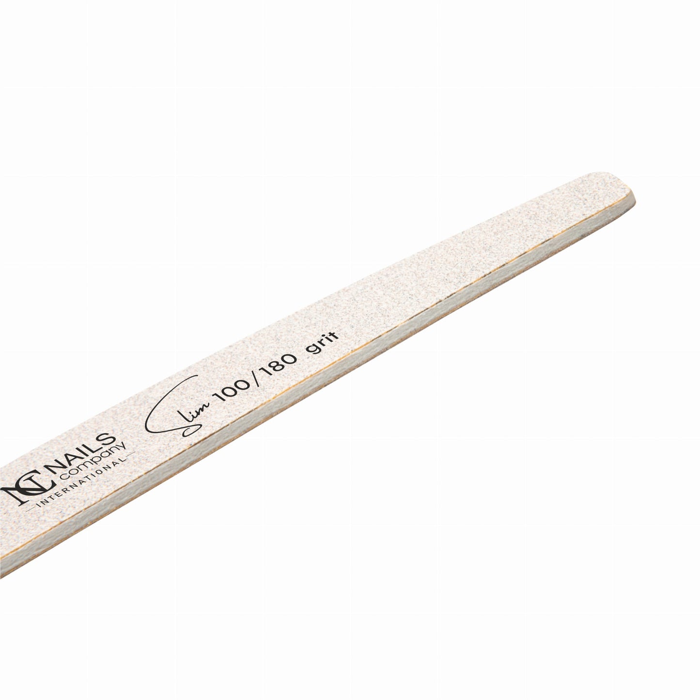 Nail File Half Moon Slim For Pedicure  / Pilnik bialy półksiężyc Slim do pedicure 100/180 HYGIENIC PACK