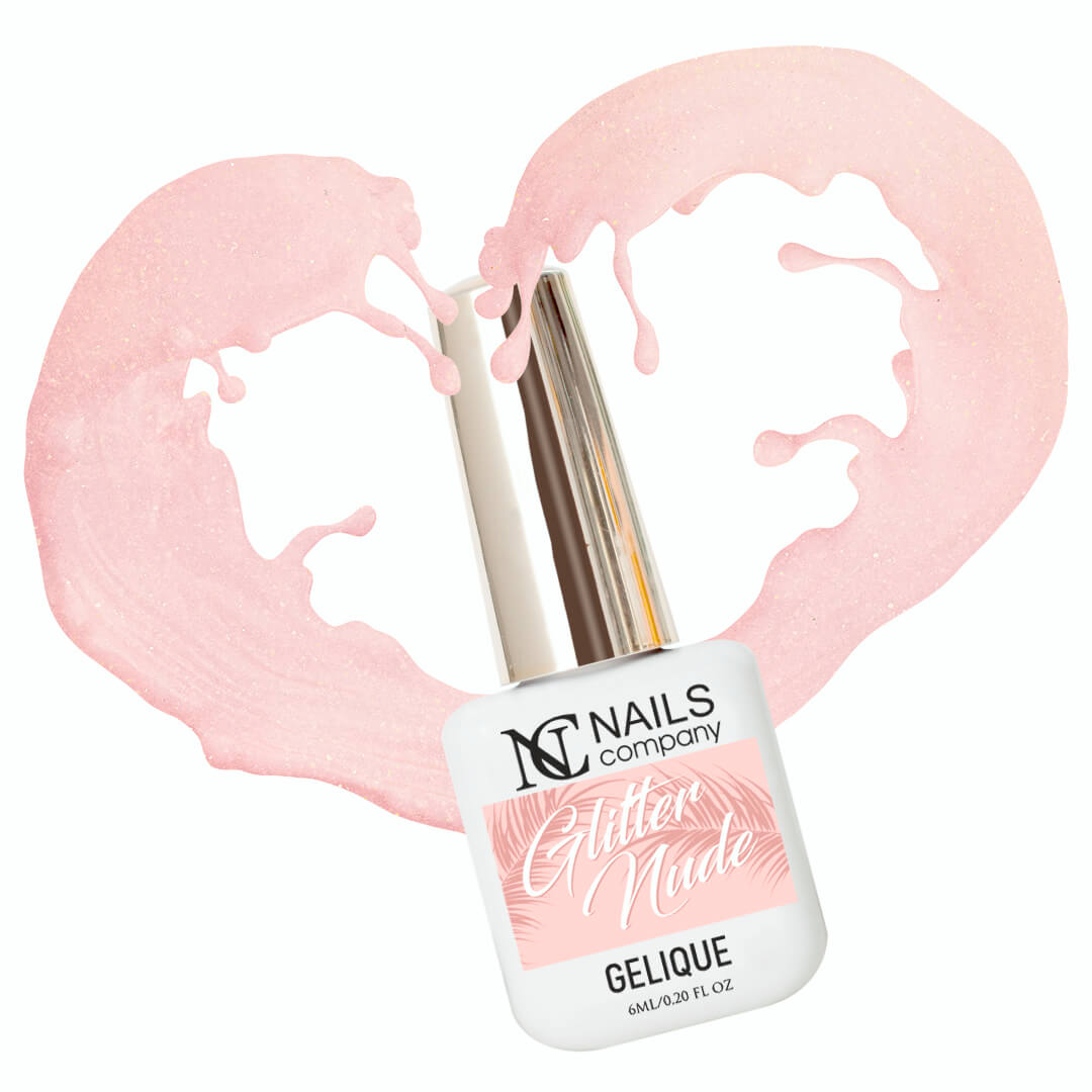 Gel Nail Polish - Glitter  Nude 6ml | Boho Vibes #007