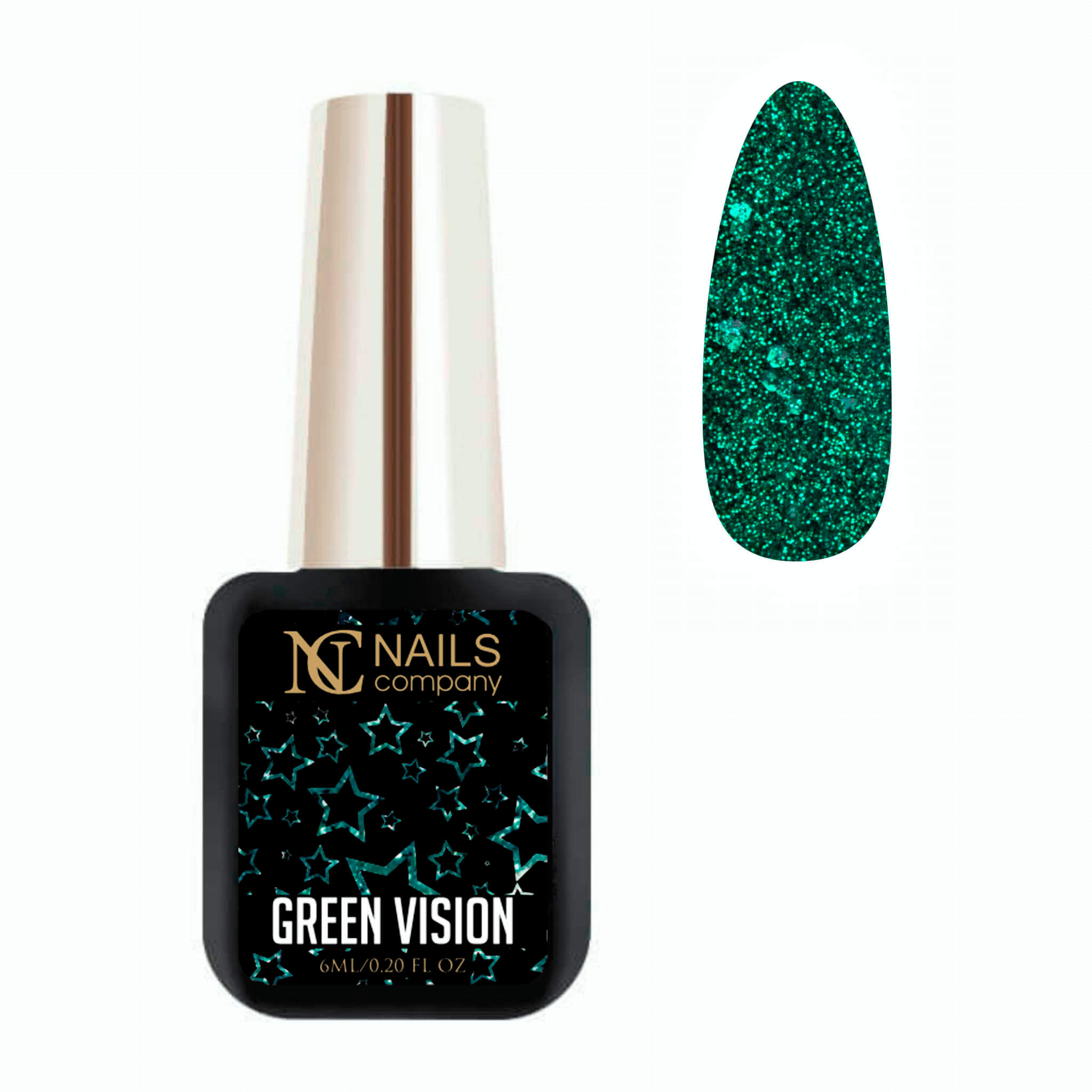 Gel Nail Polish - Green Vision 6ml | Rising Star #319