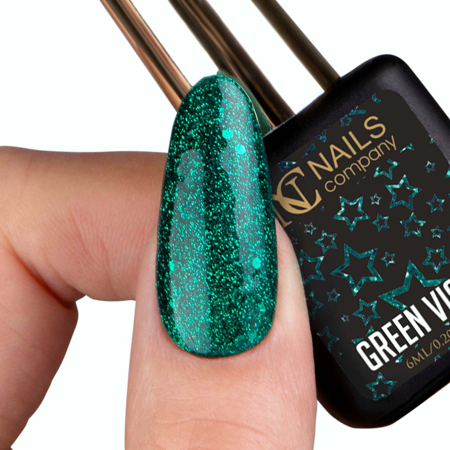 UV Nail Polish - Green Vision 6ml | Rising Star #303