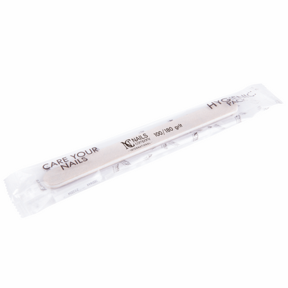 Nail File White Straight / PILNIK BIAŁY, PROSTY 100/180 HYGIENIC PACK