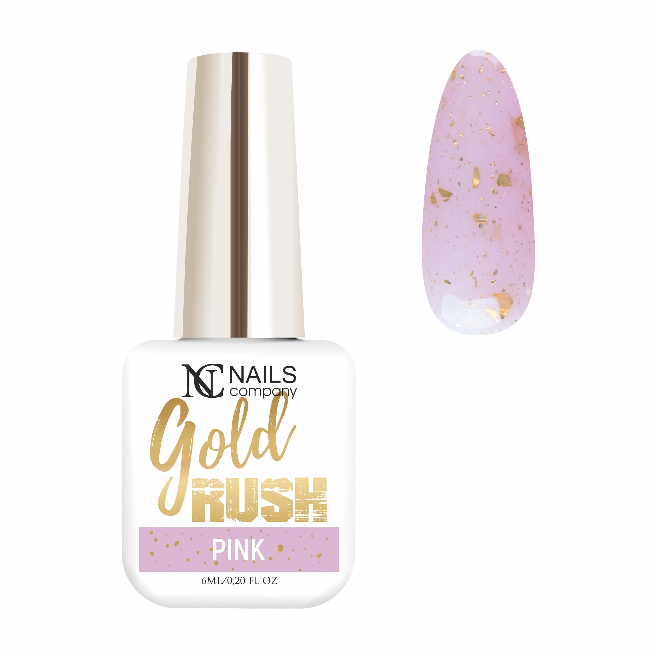 Gel Nail Polish - Pink 6ml | Gold Rush #142